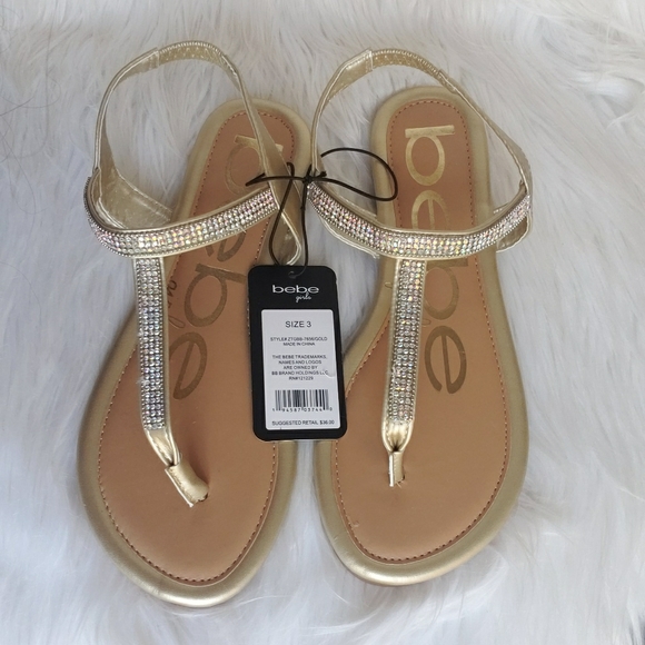 bebe girls sandals
